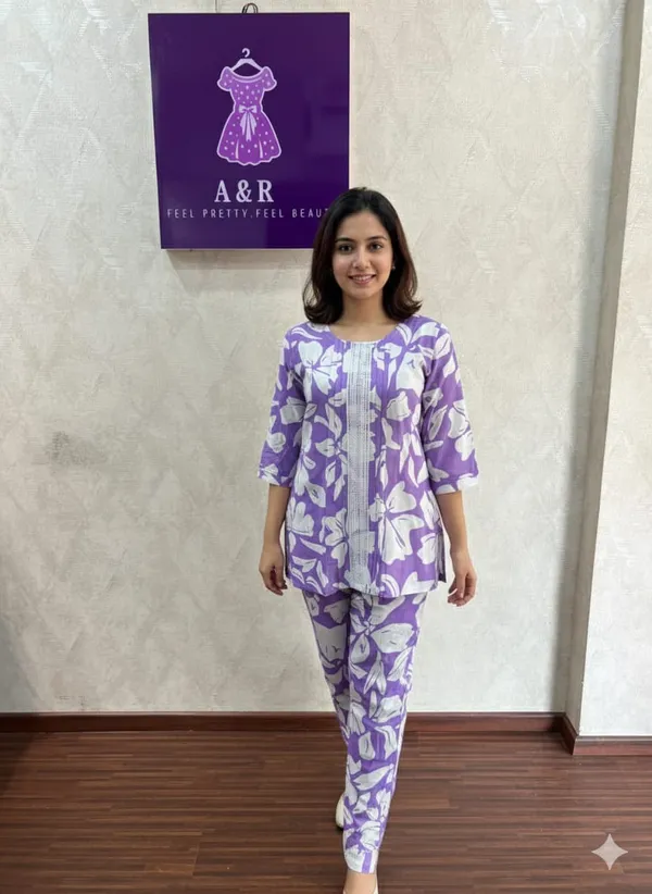 PURPLE_REYON_LACE_WORK_CORD_SET
