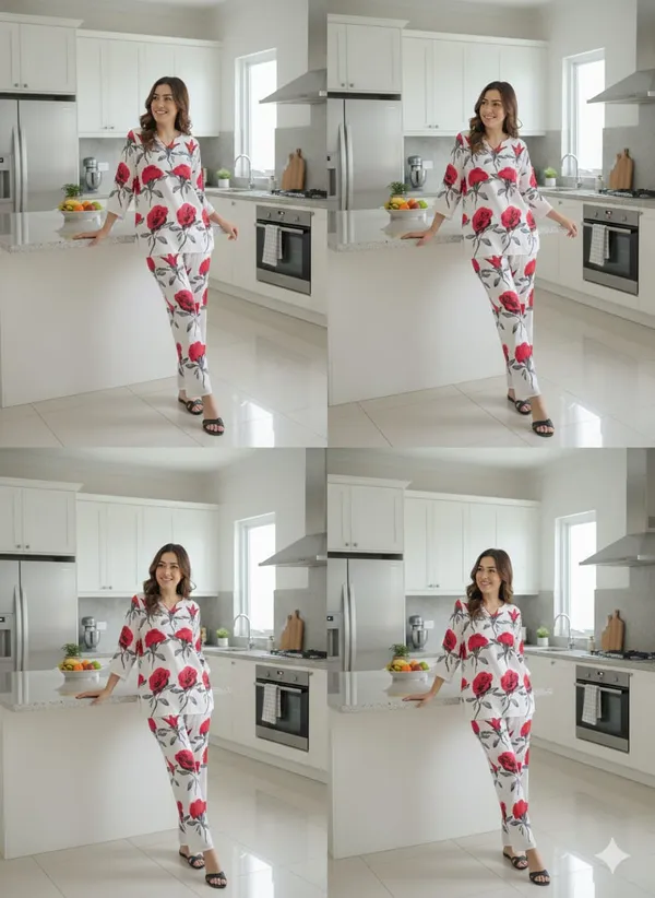 White_Rayon_Printed_Co_Ord_Set_For_Women