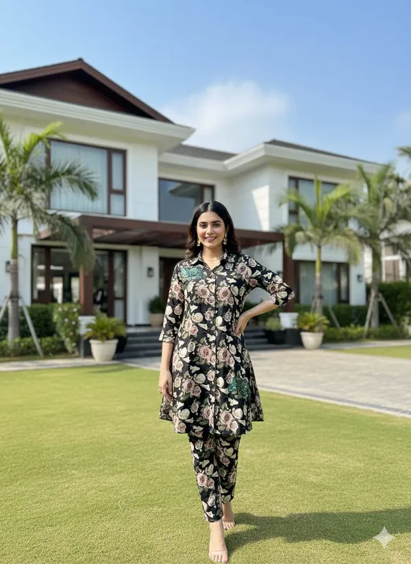 Olive_Fabric_Printed_Co_Ords_Set_For_Women
