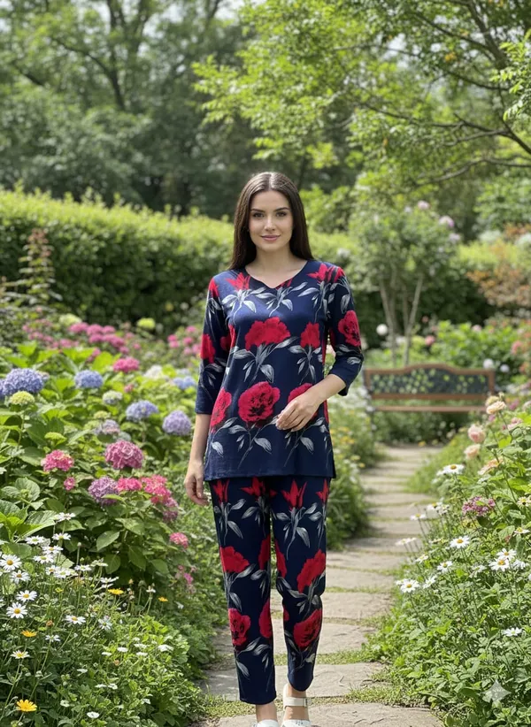 Blue_Rayon_Printed_Cord_Set_For_Women