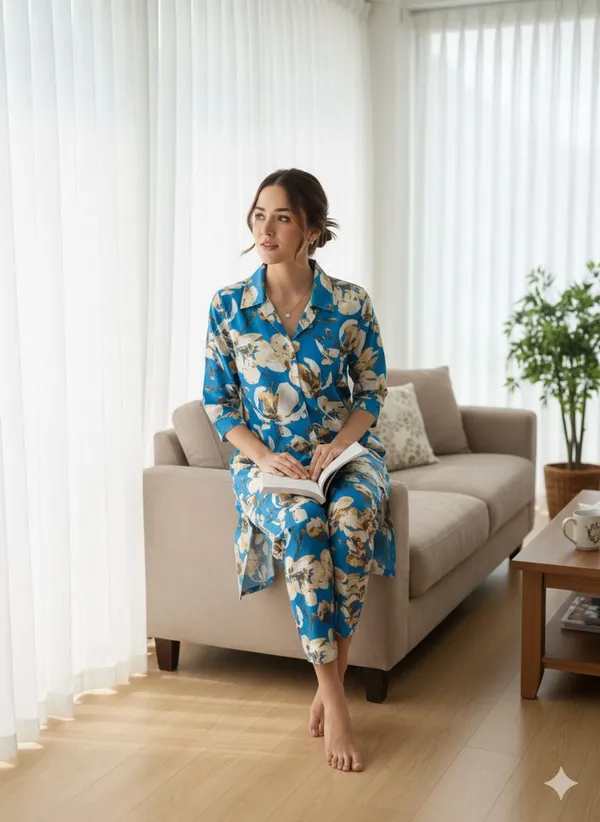 Blue_Rayon_Printed_Cord_Set_For_Women