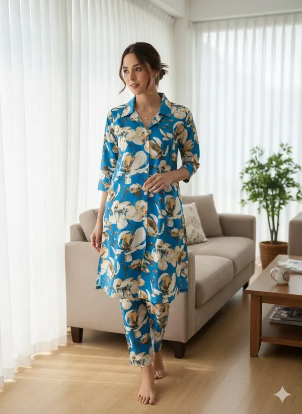 Blue_Rayon_Printed_Cord_Set_For_Women
