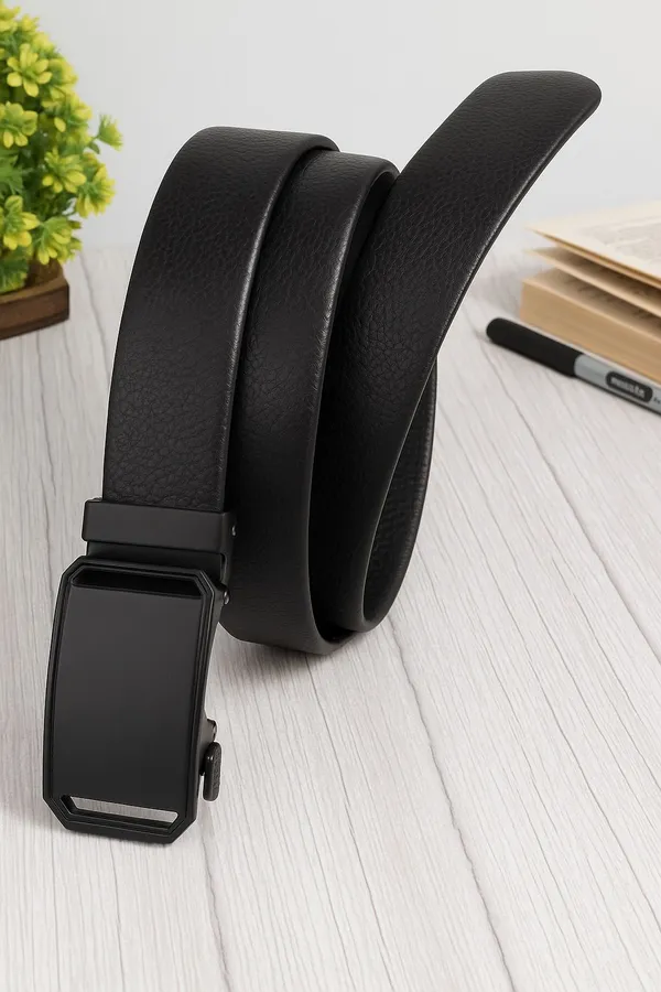 Black_Texas_Leatherite_Auto_Buckle_Men_Belt_For_Men