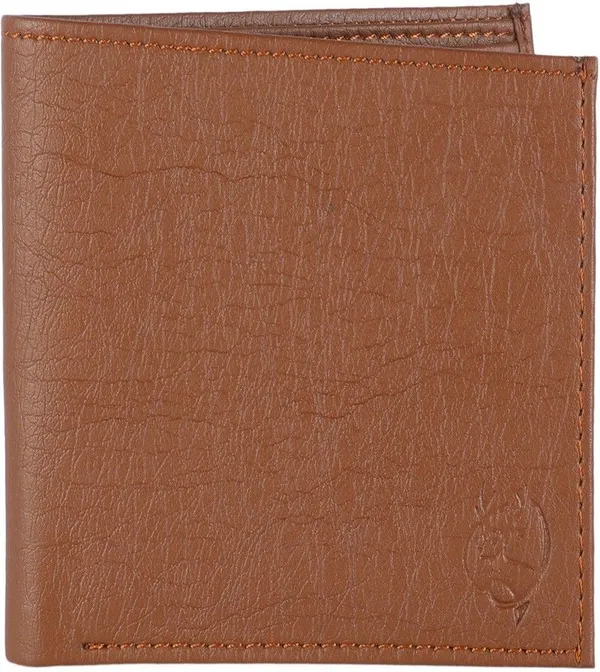 Tan_Genuine_Leather_Self_Design_Wallet_For_Men_&_Women