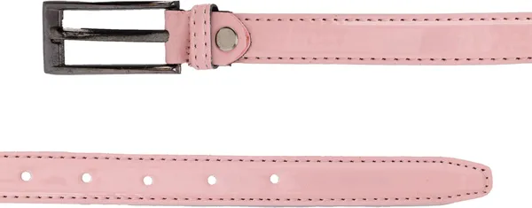 Pink_Artificial_Leather_Women_Belt_For_Girls