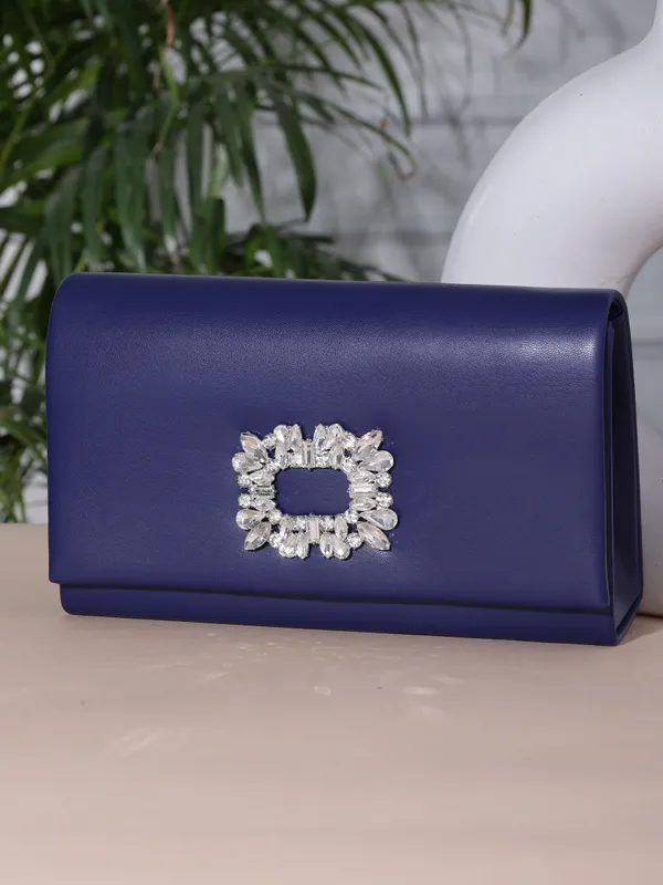 Black_Leather_Magnetic_Clutch_Bag_For_Women