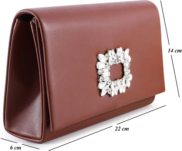 Brown_Leather_Magnetic_Clutch_Bag_For_Women