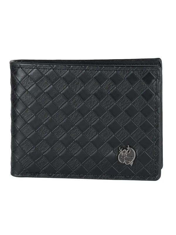 Men_Black_Solid_Two_Fold_Wallet