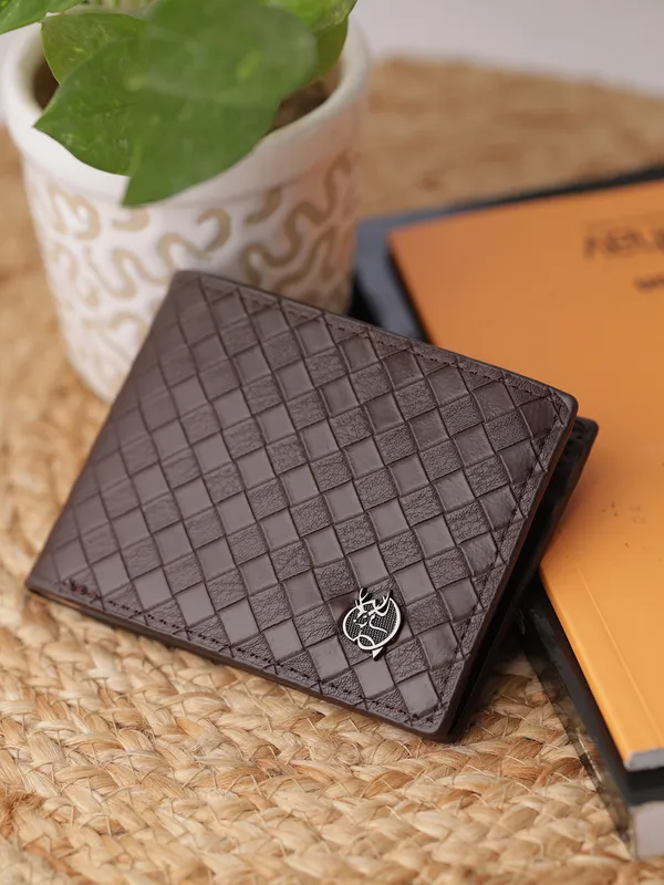 Men_Brown_Solid_Two_Fold_Wallet