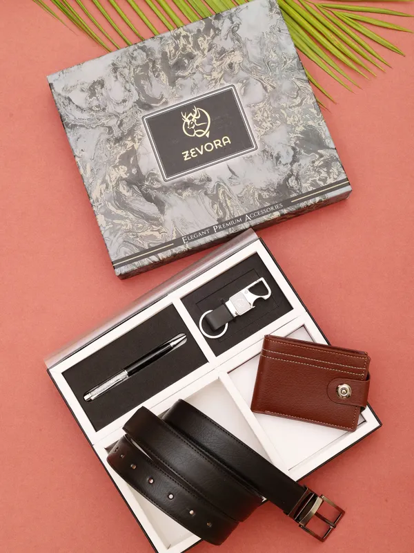 Multicolor_Genuine_Leather_Belt_with_Key_Chain,_Wallet_And_Pen_Combo_For_Men