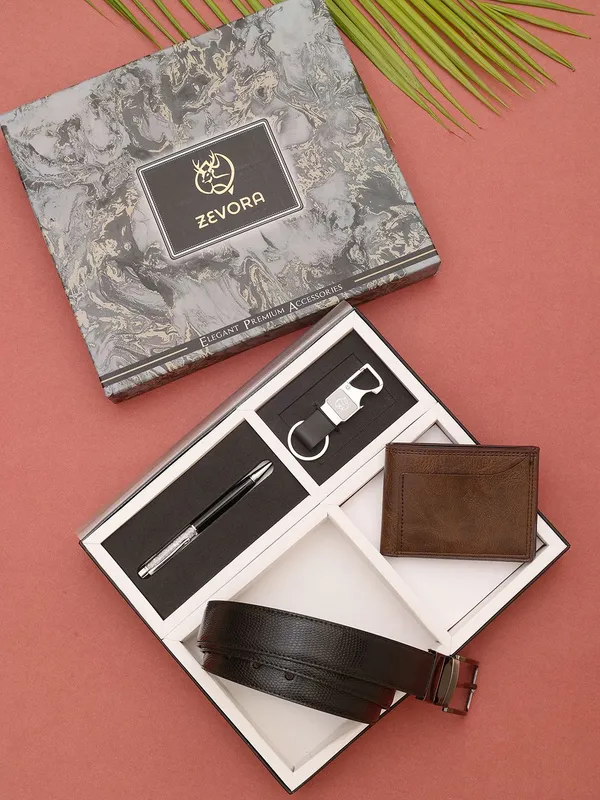 Multicolor_Genuine_Leather_Belt_with_Key_Chain,_Wallet_And_Pen_Combo_For_Men