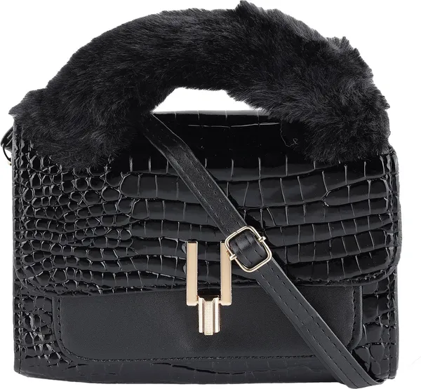 Black_Pu_Turnlock_Shoulder_Bag_For_Women