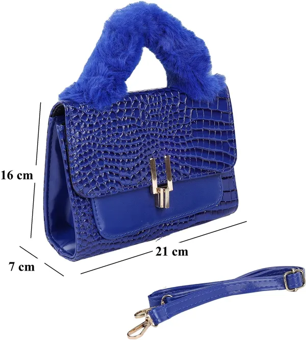 Blue_Pu_Turnlock_Shoulder_Bag_For_Women