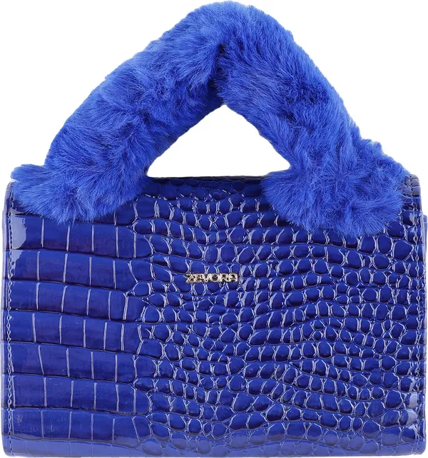 Blue_Pu_Turnlock_Shoulder_Bag_For_Women