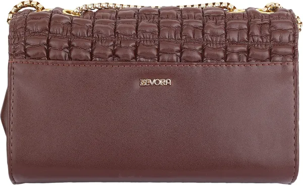 Brown_Genuine_Leather_Magnetic_Snap_Shoulder_Bag_For_Women