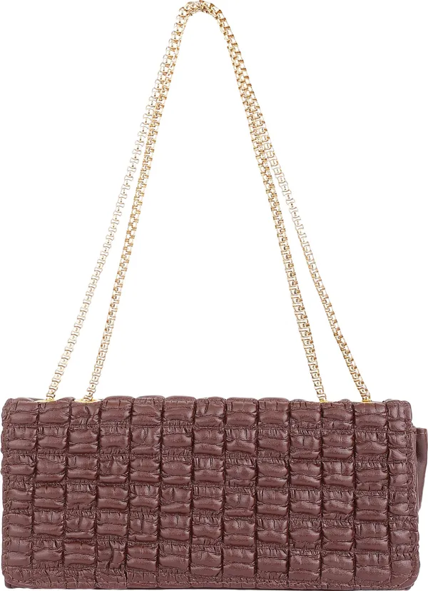 Brown_Genuine_Leather_Magnetic_Snap_Shoulder_Bag_For_Women