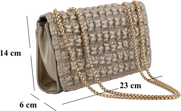 Grey_Genuine_Leather_Magnetic_Snap_Shoulder_Bag_For_Women