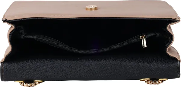 Beige_Pu_Magnetic_Snap_Shoulder_Bag_For_Girls