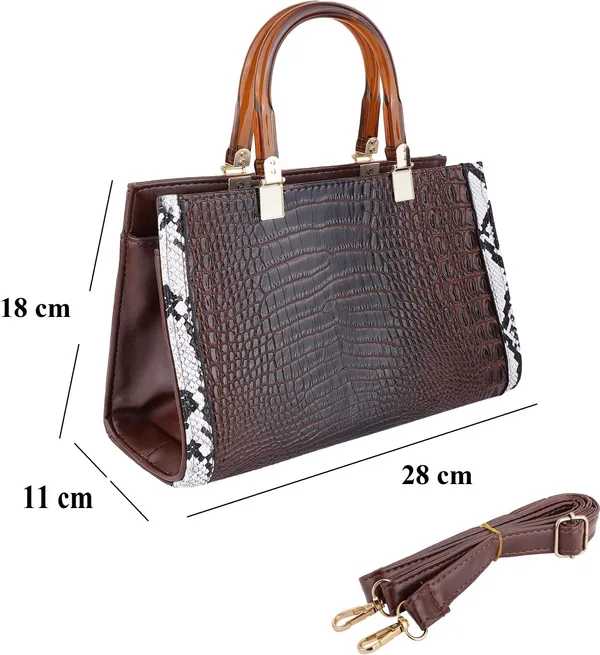 Brown_Pu_Zip_Hand_Held_Bag_For_Women
