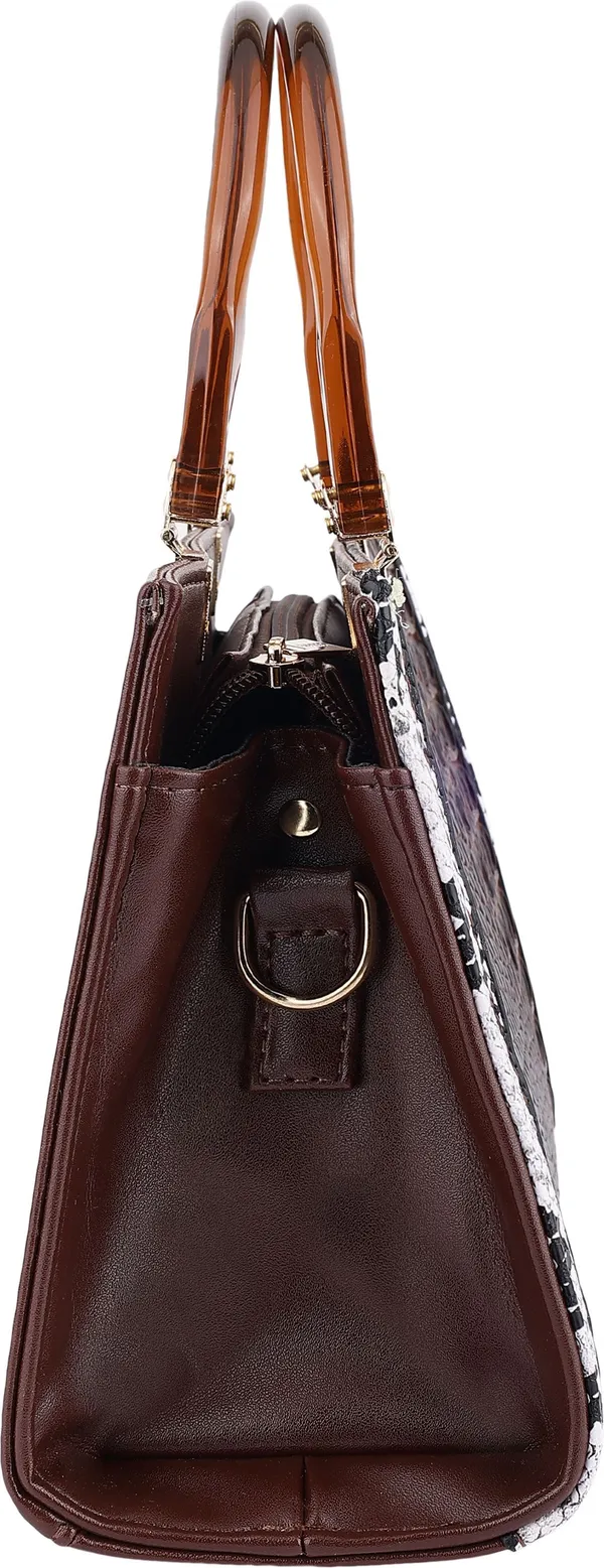Brown_Pu_Zip_Hand_Held_Bag_For_Women