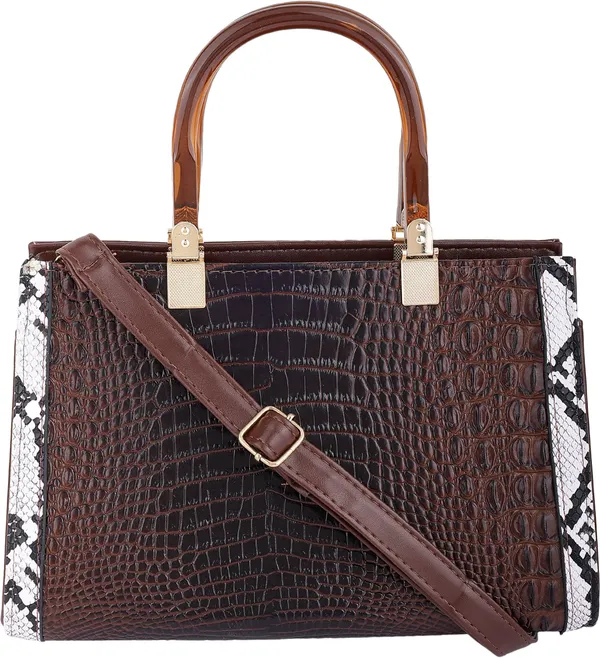 Brown_Pu_Zip_Hand_Held_Bag_For_Women