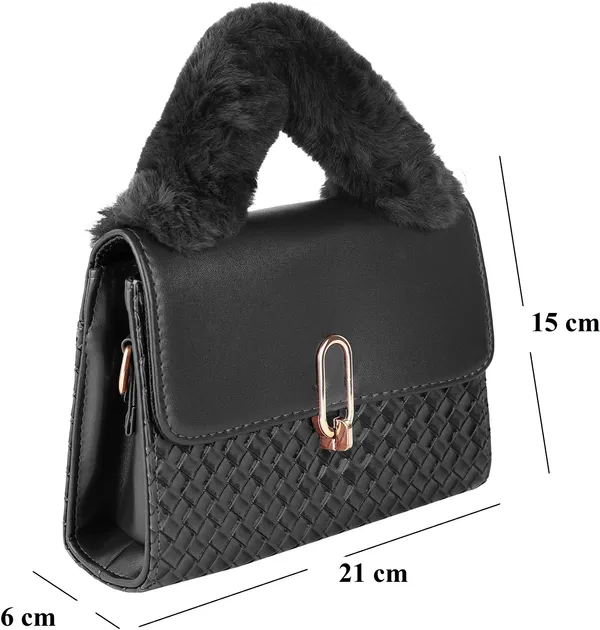 Black_Pu_Turnlock_Shoulder_Bag_For_Women