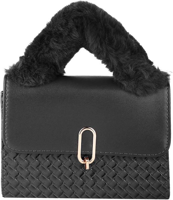 Black_Pu_Turnlock_Shoulder_Bag_For_Women