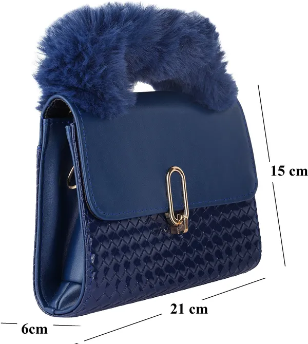 Blue_Pu_Turnlock_Shoulder_Bag_For_Women