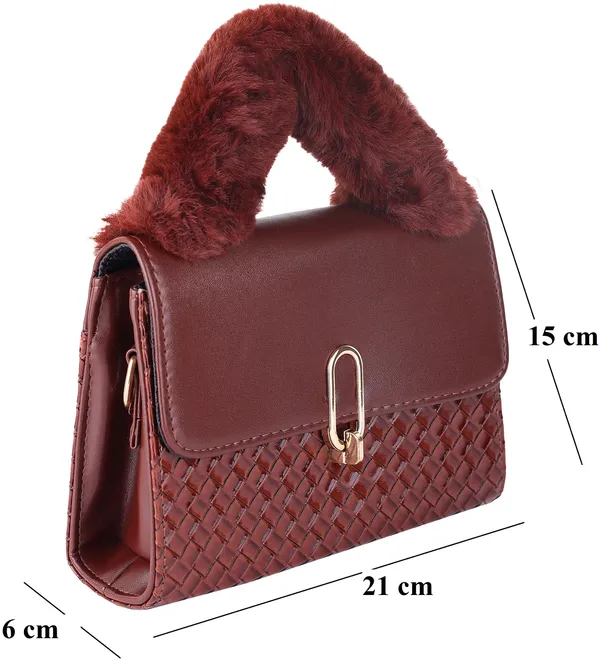Brown_Pu_Turnlock_Shoulder_Bag_For_Women