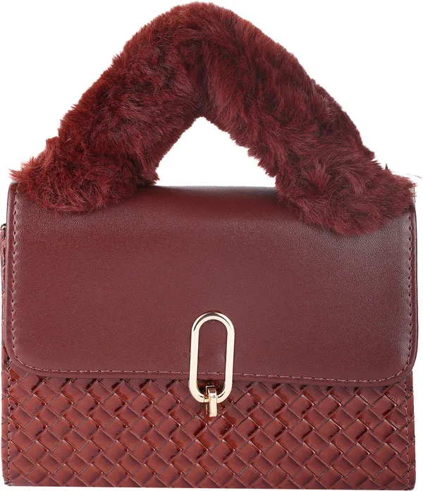 Brown_Pu_Turnlock_Shoulder_Bag_For_Women