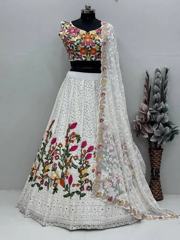 White_Heavy_Georgette_Premium_Embroidered_Lehenga_Choli_For_Women