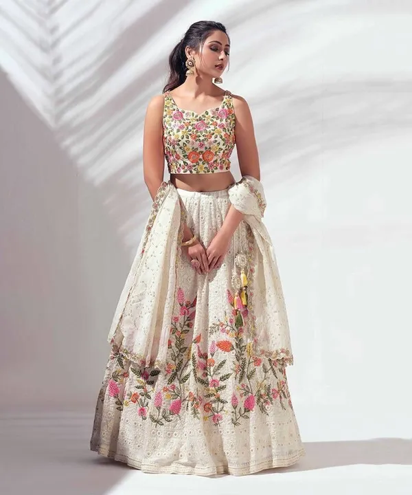 White_Heavy_Georgette_Premium_Embroidered_Lehenga_Choli_For_Women