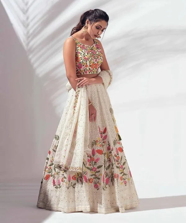 White_Heavy_Georgette_Premium_Embroidered_Lehenga_Choli_For_Women