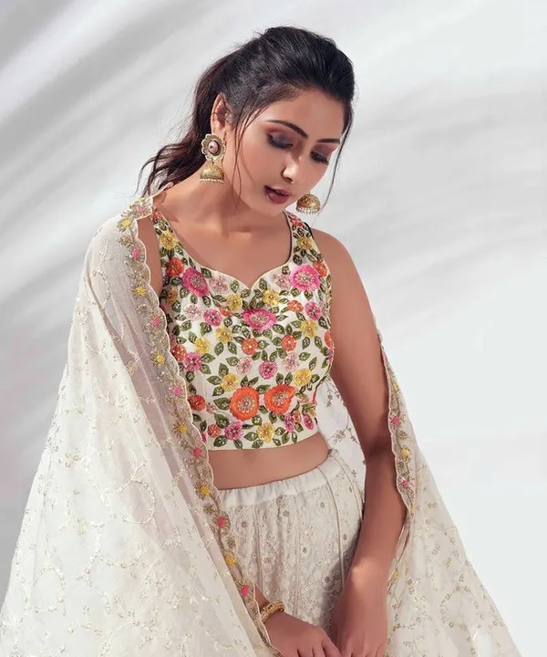 White_Heavy_Georgette_Premium_Embroidered_Lehenga_Choli_For_Women