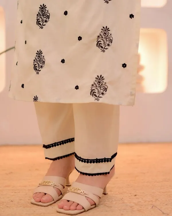 Black_And_White_Georgette_Premium_Embroidered_Kurta_Palazzo_Dupatta_Set_For_Women