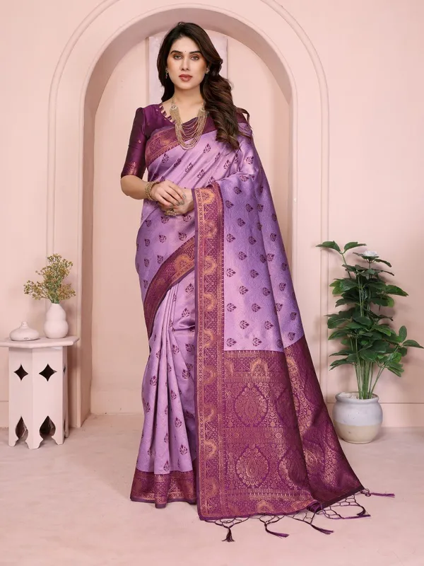 Purple_Art_Silk_Premium_Woven_And_Temple_Border_And_Dyed_Banarasi_Saree_For_Women