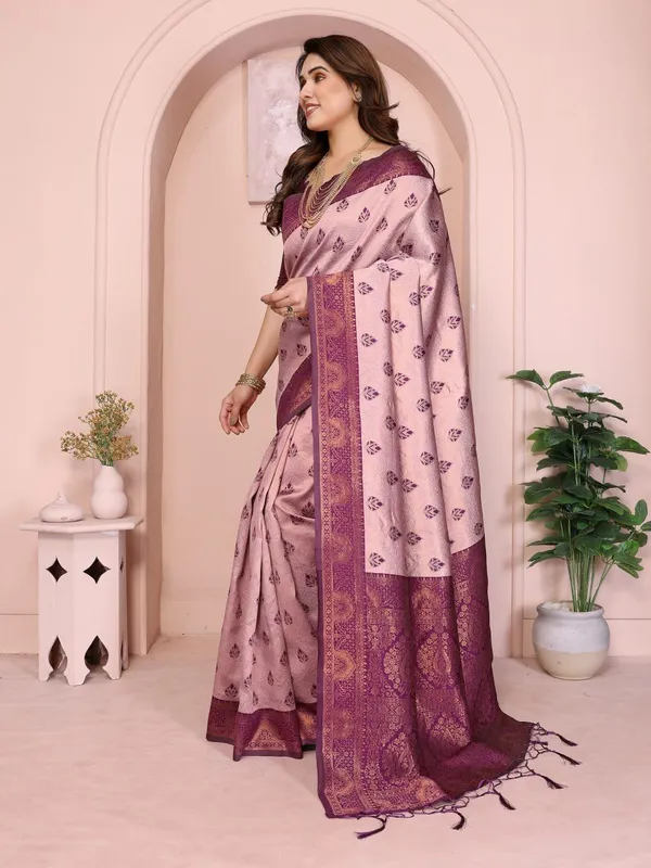 Pink_And_Purple_Art_Silk_Premium_Woven_And_Dyed_Banarasi_Saree_For_Women