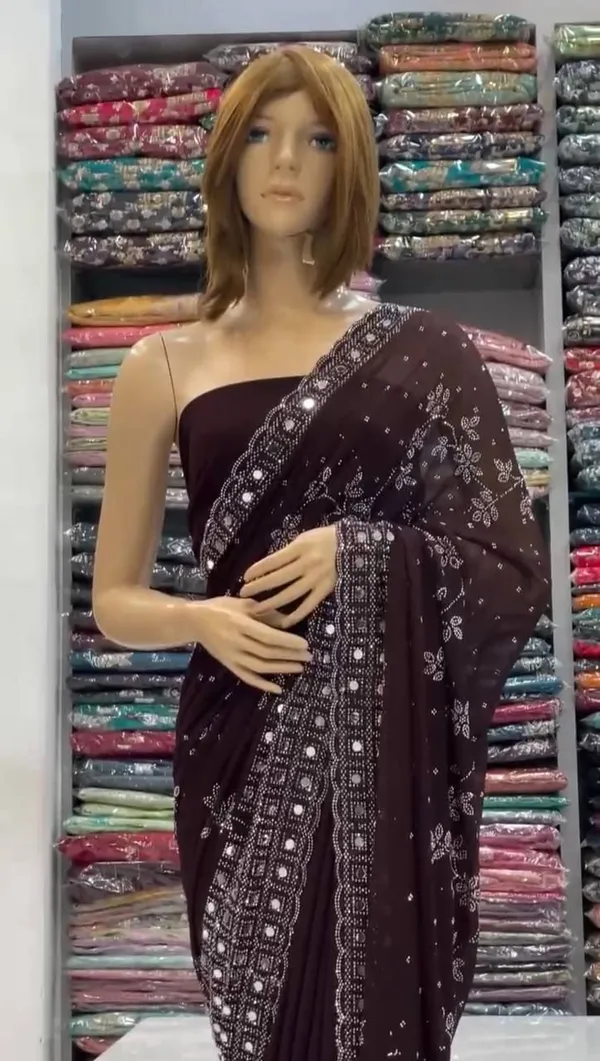Brown_Georgette_Premium_Embroidered_Bollywood_Saree_For_Women