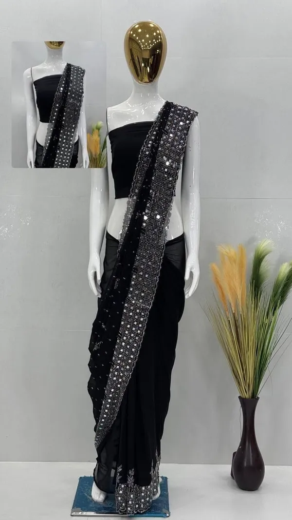 Black_Georgette_Premium_Embroidered_And_Embellished_Bollywood_Saree_For_Women