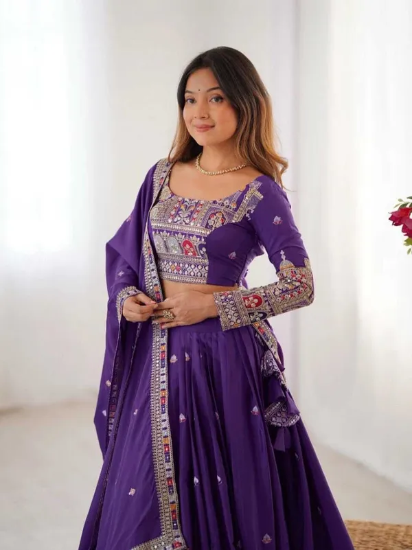 Purple_Chiffon_Premium_Embroidered_Lehenga_Choli_For_Women