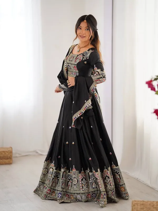 Black_Chiffon_Premium_Embroidered_Lehenga_Choli_For_Women
