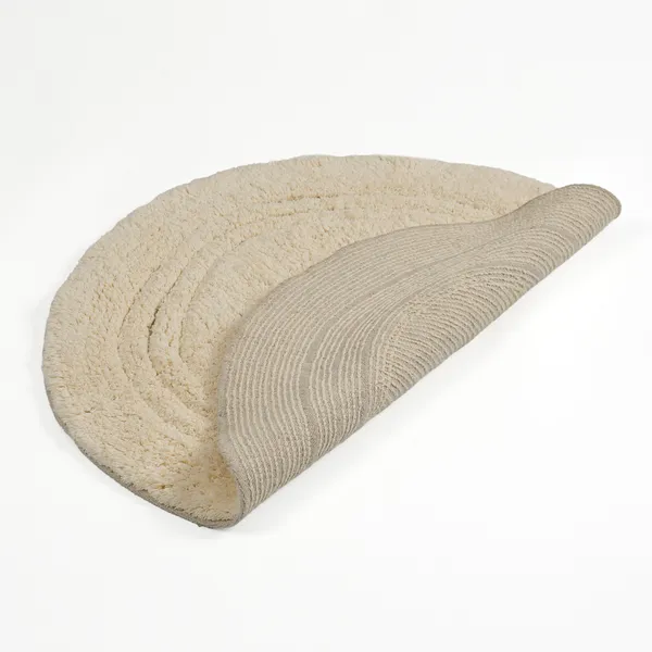 Linea_Round_Bathmat_-_Ivory,_Size_-_60_CM_Round