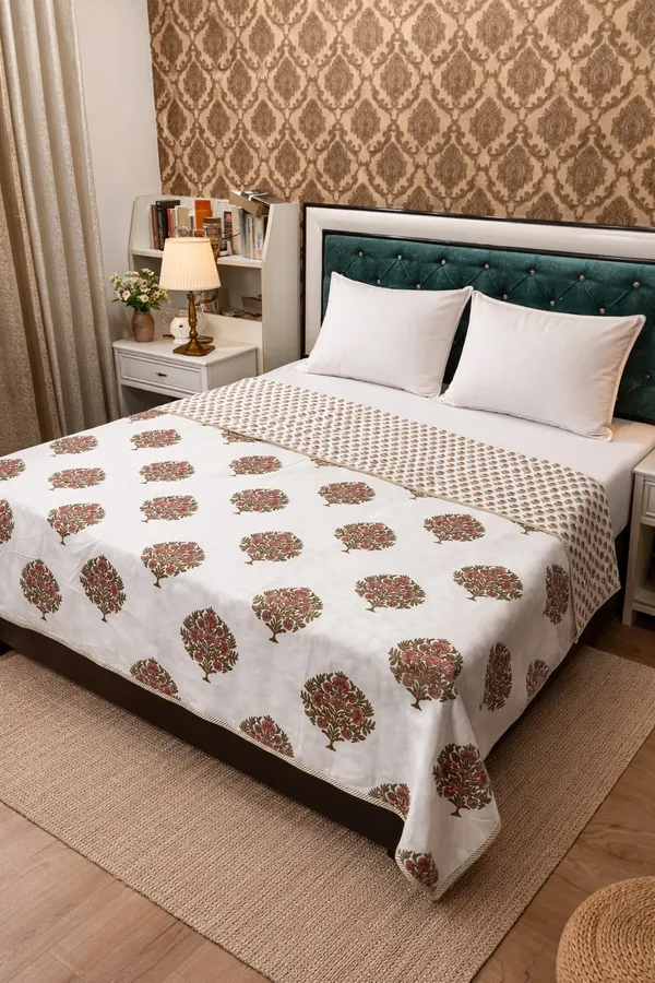 Pansy_Cotton_Printed_Double_Bed_(Reversible)
Comforter/Dohar