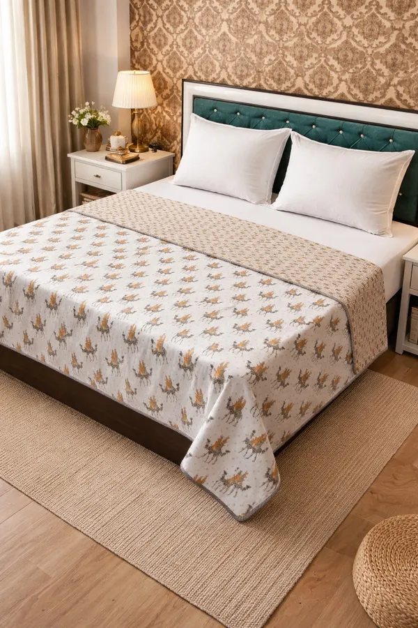 Ritual_Cotton_Printed_Double_Bed_(Reversible)
Comforter/Dohar_-_Red