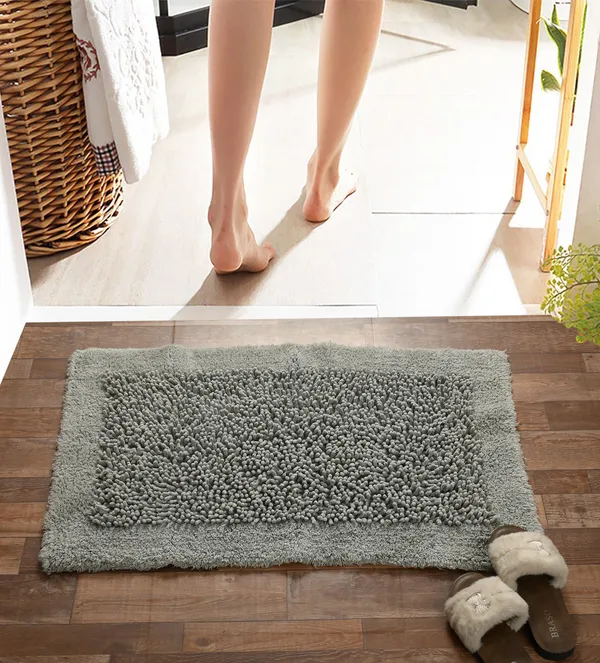 Grey_Premium_Twist_Bath_Mat,_Size_-_50x80_CM