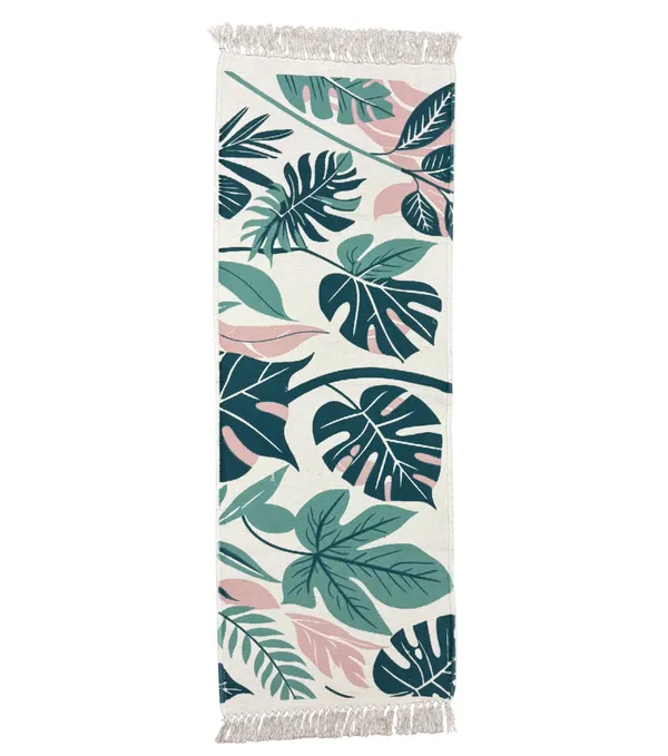 Multicolor_Green_Leaf_Printed_Runner