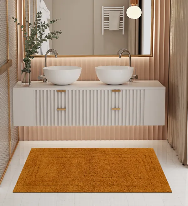 Linea_Runner_Bathmat_-_Mustard,_Size_-_50x120_CM