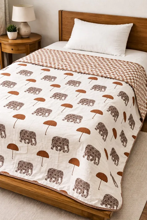 Jumbo_Cotton_Printed_Single_Bed_(Reversible)
Comforter/Dohar_-_Red