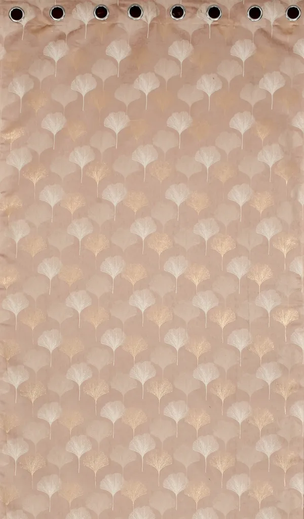 Peach_Premium_Leaf_Polyester_Window_Curtain,_Size_-_4x5_ft,_Pack_of_2_pcs