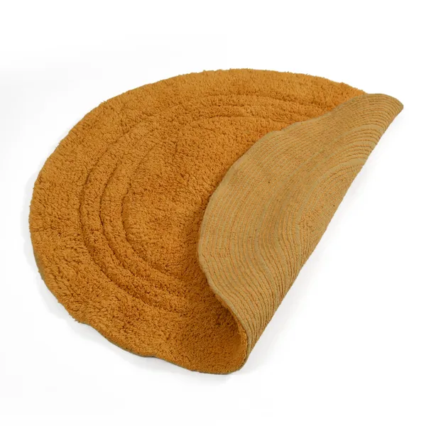 Linea_Round_Bathmat_-_Mustard,_Size_-_60_CM_Round